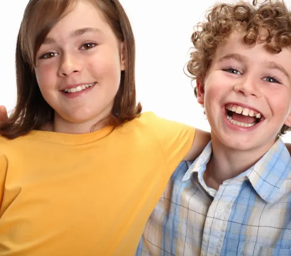kids smiling
