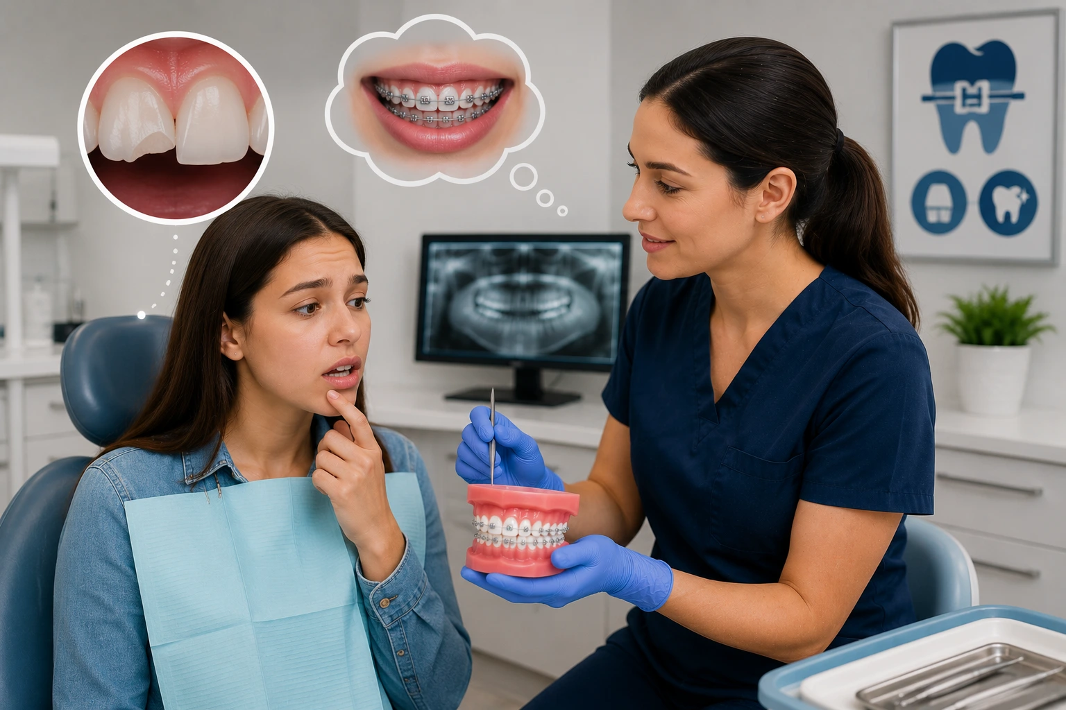 can an orthodontist fix a chipped tooth?